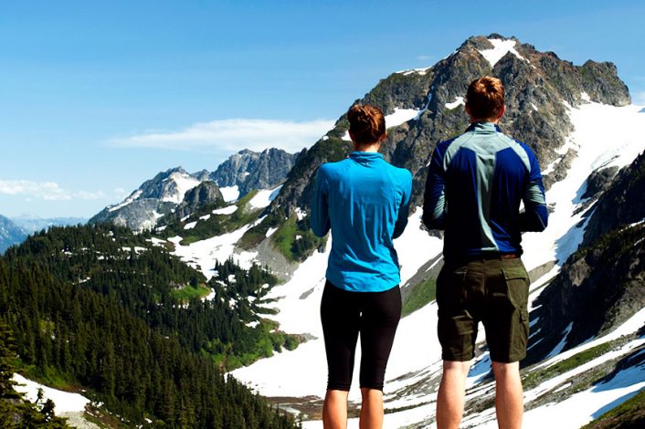 Hikers on the mountain | Plan Your Trip | North Cascades Lodge at Stehekin
